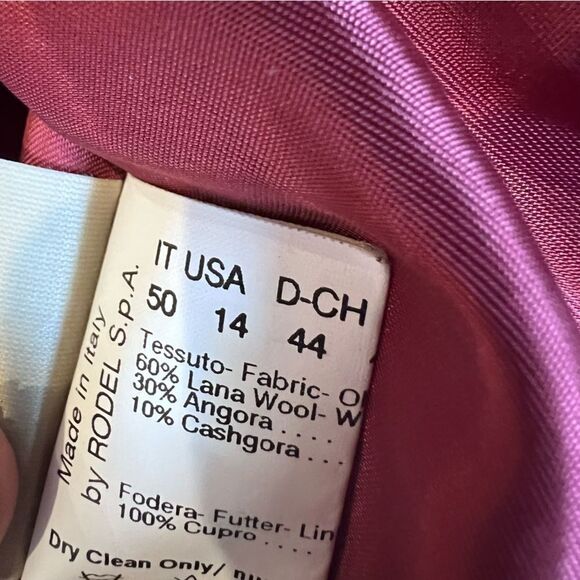 Cinzia Rocca wool cashmere blend red coat size 14 runs small fits sz 12 - Picture 6 of 9